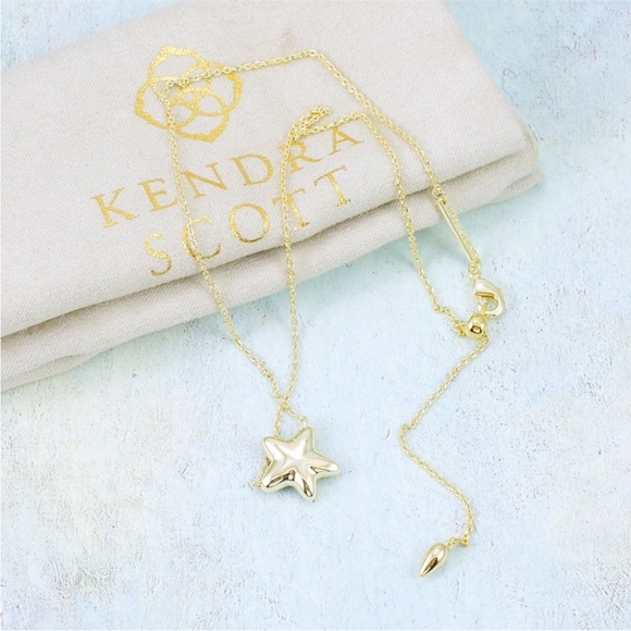 NWT Kendra Scott Jae Star Pendant necklace in Black Drusy - Picture 6 of 6